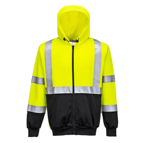 Portwest Hi-Vis kéttónusú kapucnis pulóver