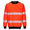 Portwest PW3 Hi-Vis Crew Neck pulóver